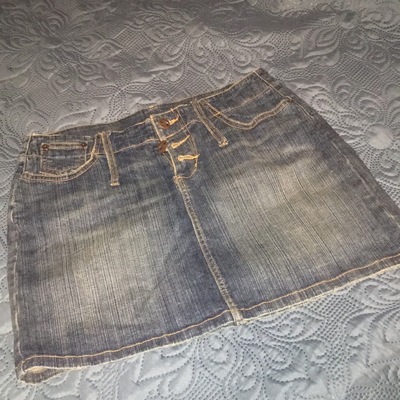 Denim mini skirt- size 5 - Picture 1 of 2
